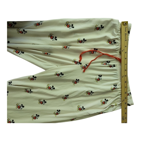 Disney Mickey Mouse Pajama Set Women’s Size Medium 8-10 White - Picture 3 of 8